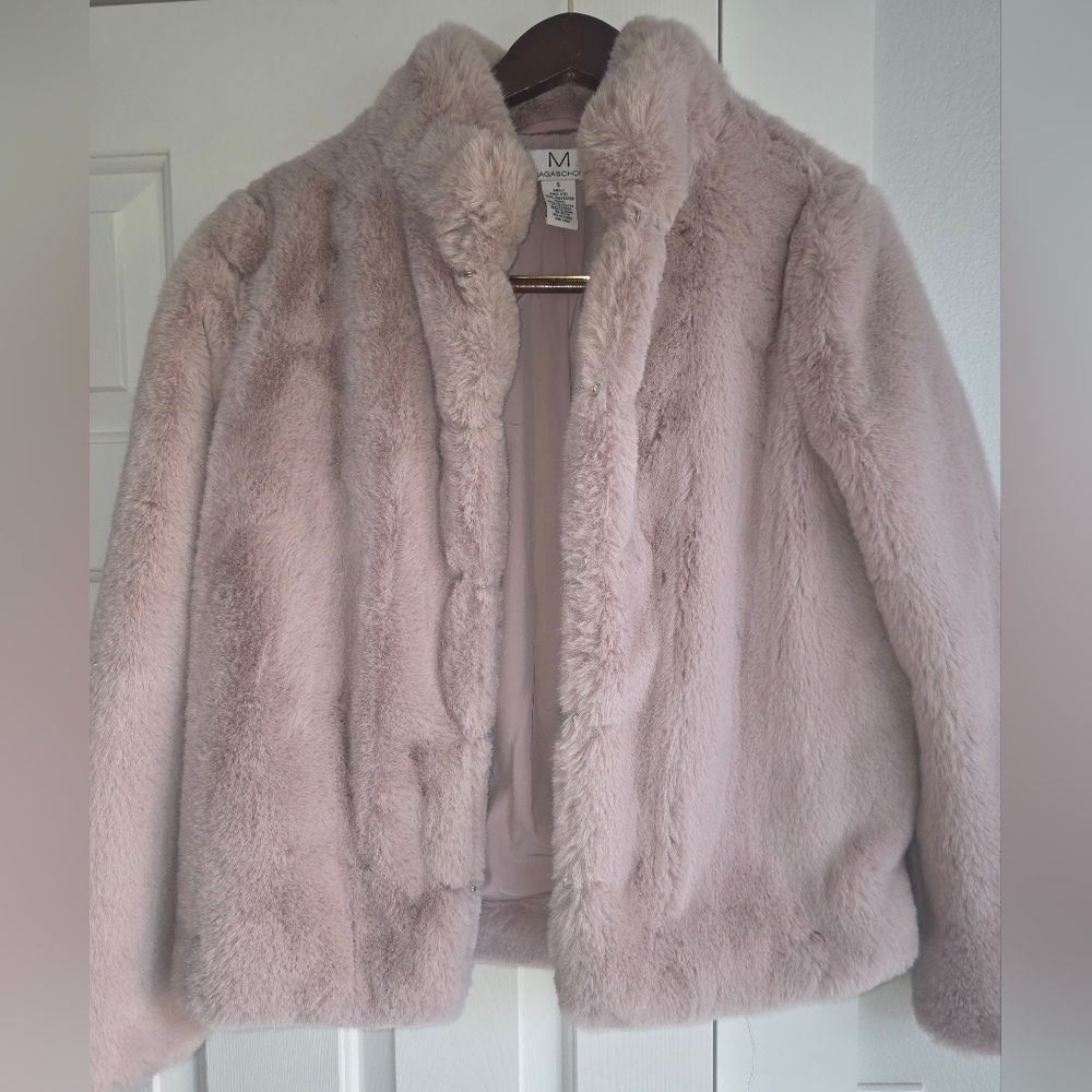 Magaschoni Soft Pink Teddy Jacket